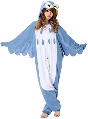 Sweetdresses Adult Unisex Animal Sleepsuit Kigurumi Cosplay Costume Pajamas (Medium, Owl)