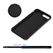 JETech Case for iPhone 8 Plus and iPhone 7 Plus, Protective Cover with Shock-Absorption and Carbon Fiber Design, Black