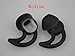 New Replacement Noise Isolation Earbuds 3 Pairs (S, M, L) with Extra Layer Comfort Eartips for Bose QC20 QC20i SoundSport SIE2 SIE2i IE2 IE3 in Ear Earphones (Black)