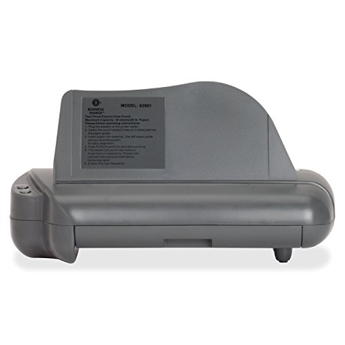 Business Source Desktop Hole Punches Powered Multi-Hole Paper Punch (62901)