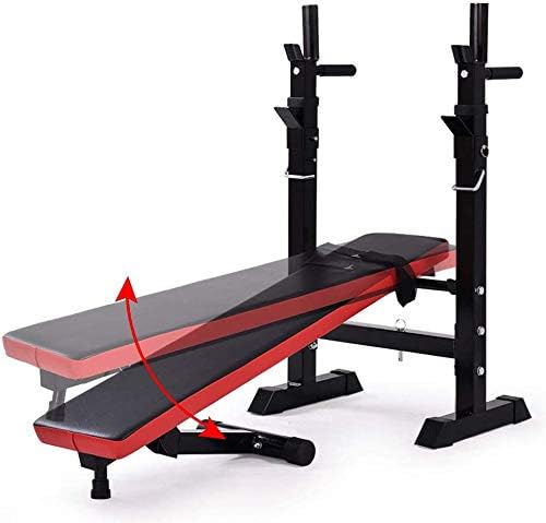 Hsbais Banc De Musculation Compact Reglable Banc Incline Multifonction Banc De Fitness Muscu Entrainement Fitness Comme Appareil Pour Abdominaux Red Amazon Fr Cuisine Maison