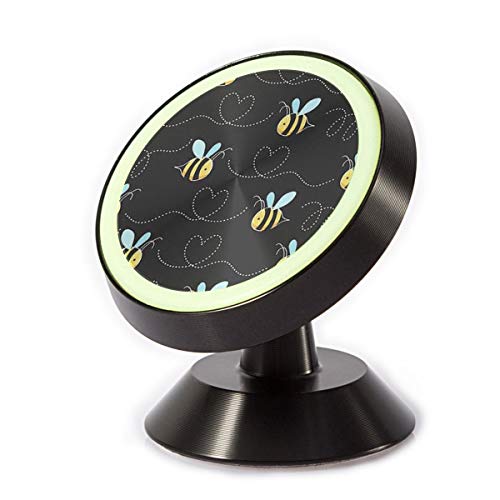 Bumble Bees Print Universal Smartphone Car Mount Holder Cradle for iPhone Xs Max R X 8 Plus 7 Plus 6S Samsung Galaxy S9 S8 Edge S7 S6 LG Sony and More