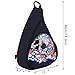 icolor Canvas Sling Bag Chest Crossbody Daypacks Shoulder Packs Beach Tote Bags For Men Women Hiking Cycling Walking Dog Bicycle Travel