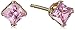 Disney 14k Gold Pink Cubic Zirconia Stud Earrings
