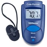 Traceable Calibrated Mini IR Digital Pocket Thermometer with Key Chain, -7 to 230 Degrees Fahrenheit, 0.1 Resolution, Accuracy of 1 Degree Celsius