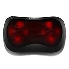 Etekcity Shiatsu Massager for Back, Neck, Lower Back and Shoulder, Massage Pillow with Heat for Chair, Car Home and Office, 8 Heated Rollers, Adjustable Speeds