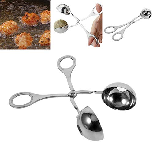 Home Maker Non Stick Meat Melon Baller Maker Stainless Steel Cookie Dough Meatball Scoop Small (Size : L)