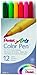 Pentel Arts Color Pen, 12-Color Set (S360-12)