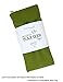 Peacegoods Flax Eye Pillow w/Cover - Gift Set - Soft Cotton 4 x 8.5 - Washable - Unscented - Soft Cotton Flannel - Soothing Relaxing - teal green