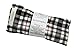 Kimmieko Weighted Spa Pillow for Eyes and Forehead | Organic Lavender and Flax Seed insert | Post Yoga Relaxation | Handmade in the USA (Black Stripe Flannel)thumb 1