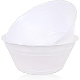 Mintra Home Snack Bowls (Large 2pk (4L), White)