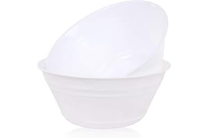 Mintra Home Snack Bowls (Large 2pk (4L), White)