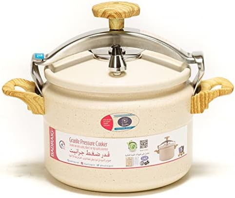 Badraig Aluminium Granite Pressure Cooker With Wooden Handles