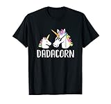 Dadacorn Unicorn Dad And Baby Fathers Day T-Shirt