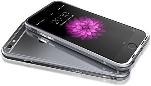iNACU iPhone 6/6S 6 Plus/6S Plus, Lightning Full Bumper, Aluminum Metal Protective Frame (6/6S Grey)