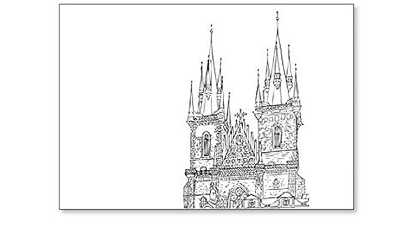 Ciudad de Praga, República Checa. Imán clásico para nevera ...
