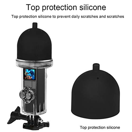 Efaster Sports Camera Waterproof Housing Case Protective Cover,Protective Underwater Diving Shell 60 Meters Waterproof Housing Case for DJI OSMO Pocket Camera (Clear)