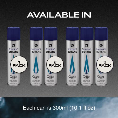 Colibri Premium Butane Fuel Refill for Lighters, Butane Torch