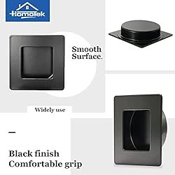 HOMOTEK Square Recessed Sliding Closet Door Finger