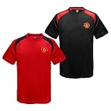 Manchester United Football Club Official Gift Boys Poly Training Kit T-Shirt