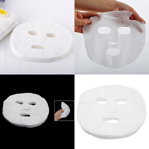 50 Sheets Facial Mask Sheet DIY Cosmetic Face Skin Care Hydration Mask Full Face Masks Peel Off Disposable Cosmetic Mask Sheet - Thumbnail 5