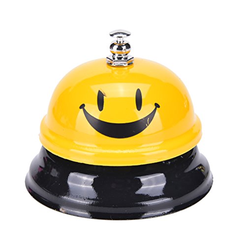IYSHOUGONG 1 PCS Yellow Call Bell Desk Bell Service Bell for Hotels,Schools,Restaurants,Reception Areas,Hospitals
