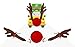 W&Co Car Reindeer with Jingle Bells Costume Reindeer Christmas Car Character Kit Party Accessory