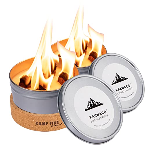 Portable Campfire Bonfire Mini Fire Pit S'Mores Maker, 35 Hours of Burn Time Great for Outdoor