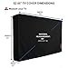 Outdoor TV Covers 52'' - 55'' by iBirdie- with Inside Bottom Cover and Scratch Resistant Liner - Weatherproof &Dust-proof -300 Denier Polyester Material-Compatible with Wall Mounts and Stands