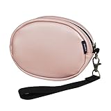 Fintie Beats Solo 2 / Solo 3 Headphones Carrying Case - Premium Vegan Leather Protective Cover Portable Travel Bag for Beats Solo2, Solo3, Solo HD Wireless Bluetooth Headset, Rose Gold