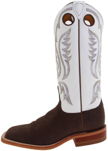 Justin Boots Men's U.S.A. Bent Rail Collection 13" Boot Wide Square Double Stitch Toe Leather Outsole,Chocolate Bisonte/White Classic,13 D US