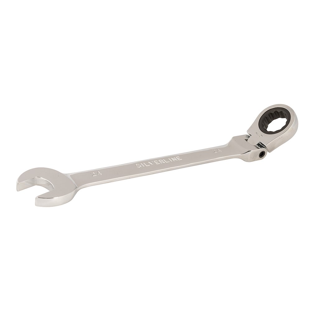 Silverline 228556 Flexible Head Ratchet Spanner 24 mm