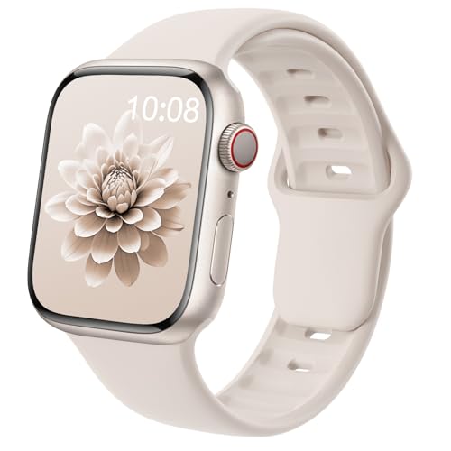 EPULY Silicone Strap Compatible with Apple Watch Straps 38mm 40mm 41mm 42mm 44mm 45mm 46mm 49mm Women Men, Soft Waterproof Sport Wrist Band for iWatch Series 11 10 9 8 7 6 5 4 SE Ultra 3 2 1