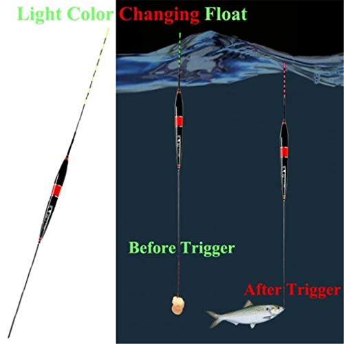 Baomabao Smart Fishing Float, Color Changing Luminous Fishing Floats Led Light, Bite Hook Automatically Color Remind,Increase Fishing Speed and Opportunity (Green) - Thumbnail 4