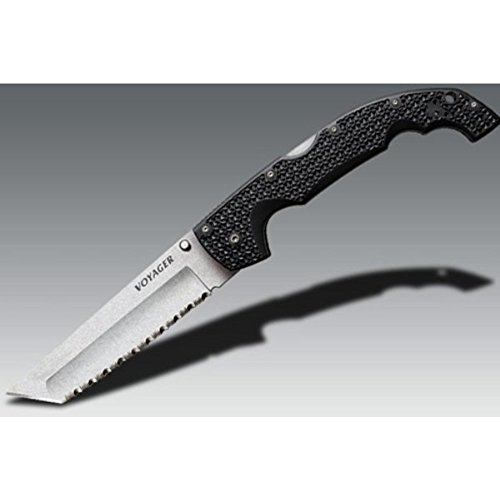 4005061 Cold Steel Voyager Tanto 5.5in Serrated Edge Folding Knife