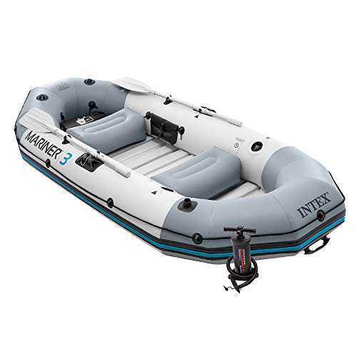 Intex Mariner 3 Inflatable Dinghy 3 Man Boat with Aluminium Oars and Pump – Bild 3