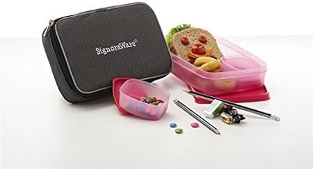 signoraware compact lunch box with bag