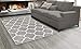 Sweethome King Collection Grey Moroccan Trellis Design (5'3