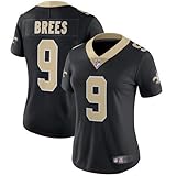 Majestic Athletic Women's New Orleans Saints Black Drew Brees #9 Home Limited Jersey