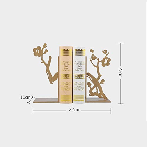 MQW Modern Creative Plum Metal Bookend Magazine Shelf Fashion Home Living Room Bedroom Hotel Cafe Decoration 22 10 22CM Delicate and Beautiful - Thumbnail 3
