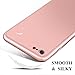 for Apple iPhone 8 Case, iPhone 7 Case, ANOLE 360 Full Body Protection 2in1 Ultra Thin PC Shell with [Tempered Glass Screen Protector] Coverage Matte Hard Plastic Cover & Skin 4.7 Inch (Rose Gold)