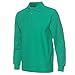 NeedBo Men's Long Sleeve Casual Solid Golf Polo Shirt,Irish Green,l