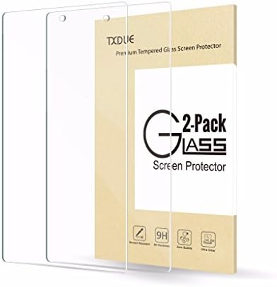 [2-Pack] Fire 8 Screen Protector, TXDUE Tempered Glass Screen Protector for Amazon Fire HD 8 Tablet (Previous 6th Generation), Not Fit All-New Fire 7 Tablet (7th Gen, 2017 Released)