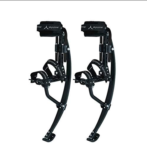 ZHRLQ Jumping Stilts, Kangaroo Shoes Bouncing Spring Stilts Men Women Fitness Exercise Black