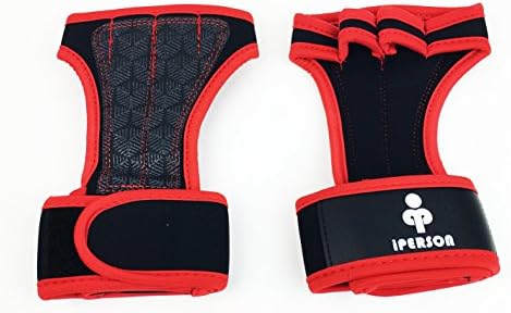 iPerson Cross Training Gloves Wrist Support Gym Workout Weight lifting Fitness Silicone Padding No Calluses-Suits with Strong Grip (Medium)