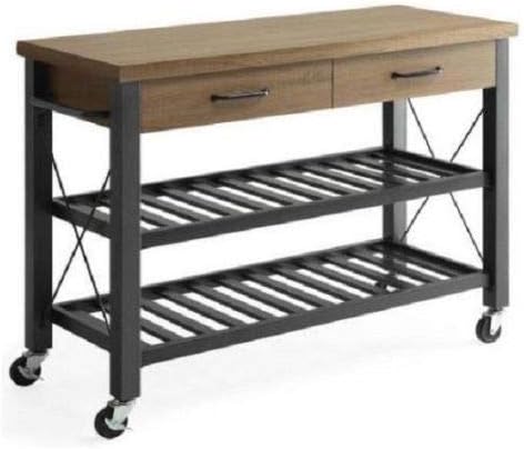 Amazon Com Anya Nana Small Kitchen Cart Island Console Table Rustic Utility Stand Storage Drawer Storage Furniture Decor