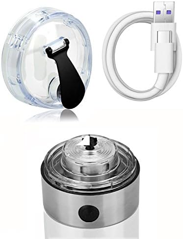 Protein Shaker Bottle USB Rechargeable Cable, Ultra-powerful Lithium-ion Rechargeable Base, Leak proof Lid 3 Set Of Electric Tornado Shaker Bottle