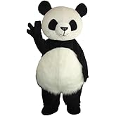 To.beone Adult Panda Mascot Costume Bear Fancy Dress Costume