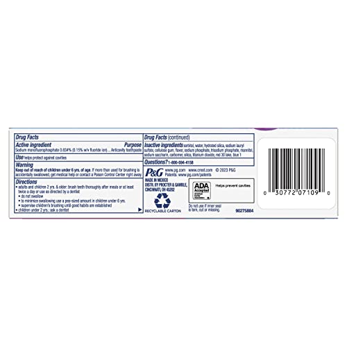 CREST ADVANCED KID’S FLUORIDE TOOTHPASTE, BUBBLEGUM FLAVOR, 4.2 OZ, 3 COUNT, COLOR-CHANGING ANTICAVITY TOOTHPASTE