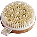 Dry Brushing Bamboo Body Brush – Cellulite Treatment, Spa Exfoliation and Lymphatic Drainage Skin Brush – Shower Brush and Body Scrub Brush with Natural Boar Bristles by Nuva Spa
